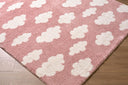Fossay Shag FSG-2350 Ivory / Rose Rug