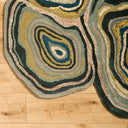 Gypsy GYP-201 Cream / Dark Blue Rug