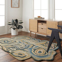 Gypsy GYP-201 Cream / Dark Blue Rug