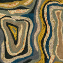 Gypsy GYP-201 Cream / Dark Blue Rug