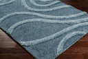 Hudson Shag HDS-2304 Dark Blue / Dusty Sage Rug
