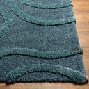 Hudson Shag HDS-2304 Dark Blue / Dusty Sage Rug