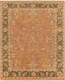 Hillcrest HIL-9009 Brown / Burgandy Rug