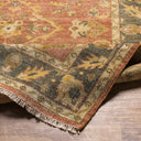 Hillcrest HIL-9009 Brown / Burgandy Rug
