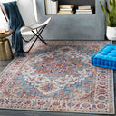 Iris IRS-2301 Beige / Burgandy Rug