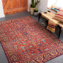 Iris IRS-2332 Burnt Orange / Dark Blue Rug