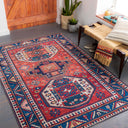 Iris IRS-2344 Burnt Orange / Dark Blue Rug