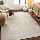 Kemer KMR-2305 Dusty Pink / Grass Green Rug