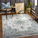 Laila LAA-2302 Cream / Dark Blue Rug