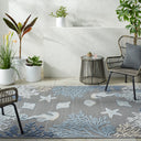 Lakeside LKD-2311 Blue / Cream Rug