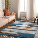 Lofty LOF-2305 Black / Blue Rug