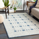 Louvre LOU-2300 Cream / Dark Blue Rug