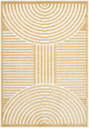 Lyna LYA-2330 Mustard / White Rug