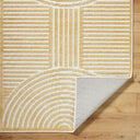 Lyna LYA-2330 Mustard / White Rug