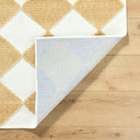 Lyna LYA-2351 Mustard / White Rug