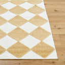 Lyna LYA-2351 Mustard / White Rug