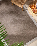 Miami Beach MBH-2307 Cream / Dark Brown Rug