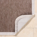 Miami Beach MBH-2307 Cream / Dark Brown Rug