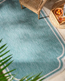 Miami Beach MBH-2311 Aqua / Cream Rug