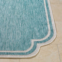 Miami Beach MBH-2311 Aqua / Cream Rug