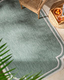 Miami Beach MBH-2312 Cream / Medium Green Rug