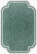 Miami Beach MBH-2312 Cream / Medium Green Rug