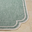 Miami Beach MBH-2312 Cream / Medium Green Rug