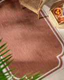 Miami Beach MBH-2313 Burnt Orange / Cream Rug