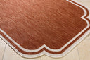 Miami Beach MBH-2313 Burnt Orange / Cream Rug
