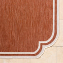 Miami Beach MBH-2313 Burnt Orange / Cream Rug