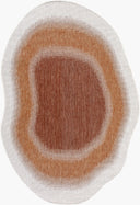 Miami Beach MBH-2317 Burnt Orange / Cream Rug