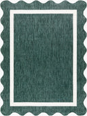 Miami Beach MBH-2321 Cream / Dark Green Rug