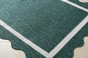 Miami Beach MBH-2321 Cream / Dark Green Rug