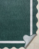 Miami Beach MBH-2321 Cream / Dark Green Rug