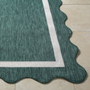 Miami Beach MBH-2321 Cream / Dark Green Rug