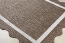 Miami Beach MBH-2323 Cream / Dark Brown Rug
