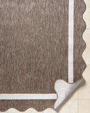 Miami Beach MBH-2323 Cream / Dark Brown Rug