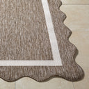 Miami Beach MBH-2323 Cream / Dark Brown Rug