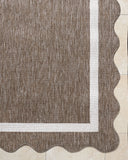 Miami Beach MBH-2323 Cream / Dark Brown Rug