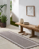 Miami Beach MBH-2323 Cream / Dark Brown Rug