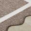 Miami Beach MBH-2323 Cream / Dark Brown Rug