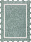 Miami Beach MBH-2326 Cream / Medium Green Rug