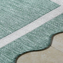 Miami Beach MBH-2326 Cream / Medium Green Rug