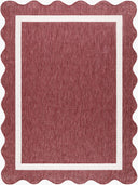 Miami Beach MBH-2328 Burgandy / Cream Rug