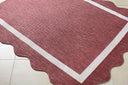 Miami Beach MBH-2328 Burgandy / Cream Rug
