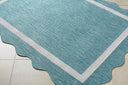 Miami Beach MBH-2330 Aqua / Cream Rug