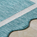 Miami Beach MBH-2330 Aqua / Cream Rug