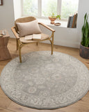 Poetry POI-2305 Cream / Dark Green Rug