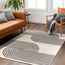 Pisa PSS-2355 Black / Light Gray Rug