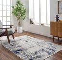 Pisa PSS-2372 Charcoal / Dark Blue Rug